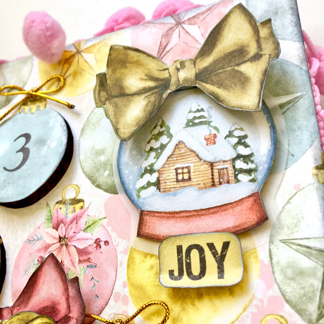 Advent Calendar by Angela Tombari using BoBunny Carousel Christmas collection