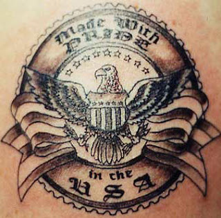 Patriotic American tattoo