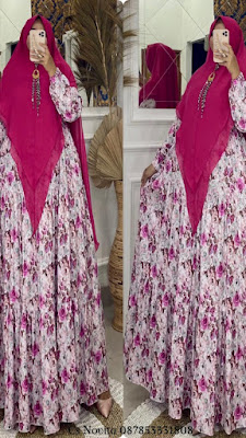 Gamis set Syari List Button - Butik Busana Muslim Terbesar dan Terlengkap
