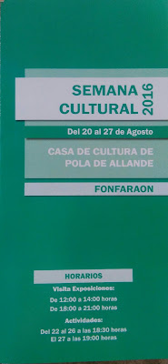 Pola de Allande. Programa de exposiciones y conferencias. Grupo Ultramar Acuarelistas