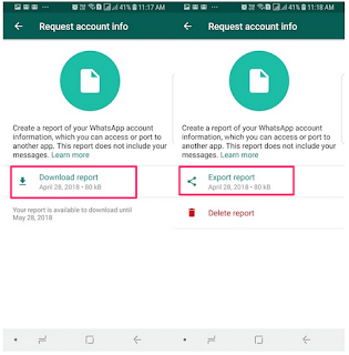 Begini Cara Mengunduh Informasi atau Data Akun WhatsApp Anda