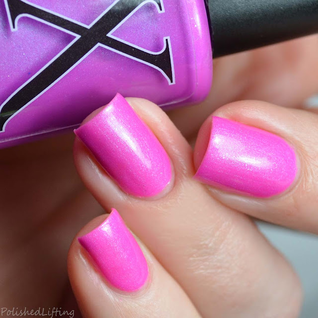 purple neon nail polish