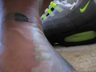 air jordan tattoo. Another Sick Tat!! Sonny Guerra."Air Max '95"