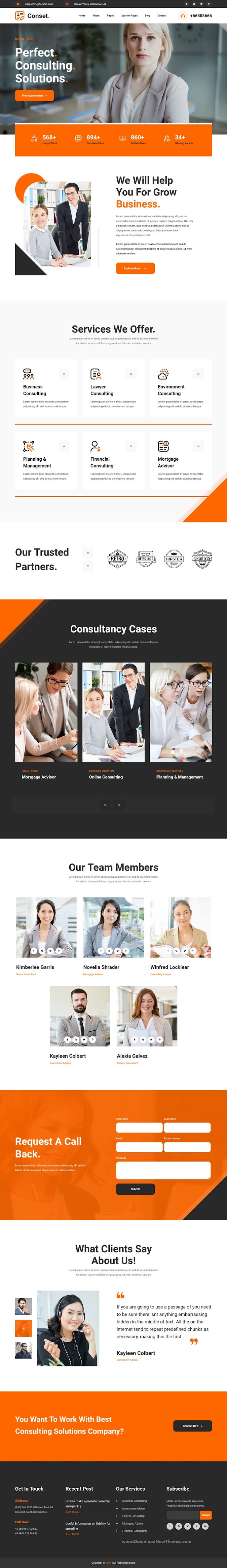 Conset - Business Consulting HubSpot Theme