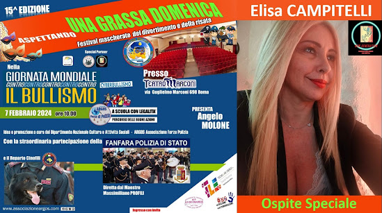 La Vocal Coach Elisa CAMPITELLI ospite evento Argos Forze di Polizia