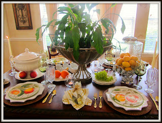  citrus tablescape