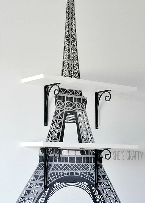 She's crafty: Eiffel Tower Shelves