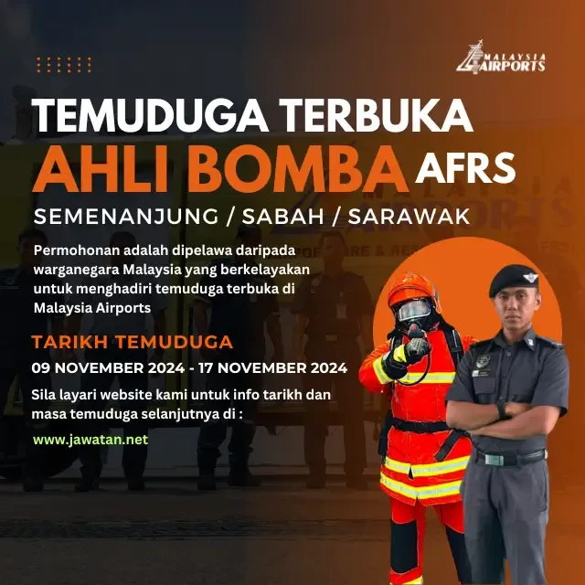 Temuduga Terbuka Ahli Bomba AFRS Tahun 2025