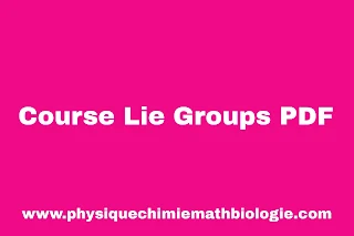 Course Lie Groups PDF