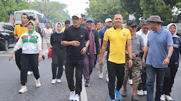 Warga Antusias Ikuti CFD, Polres Indramayu Suguhkan Layanan Publik dan Hiburan Edukatif