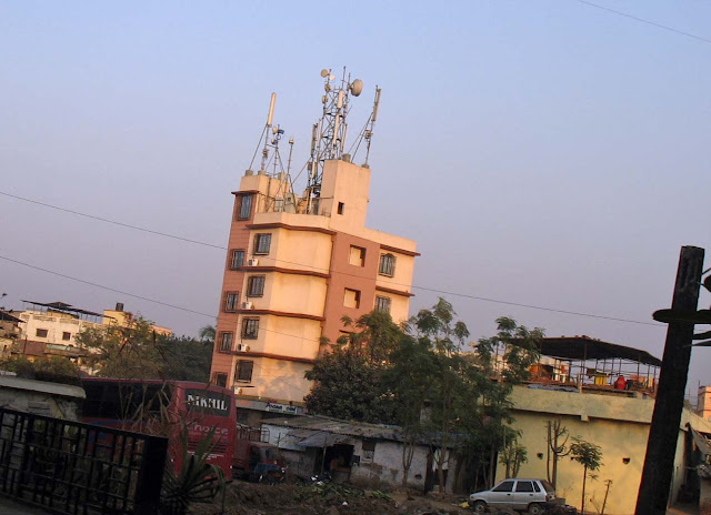 cell phone towers on residential building