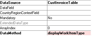how to write a display method in ax 2012