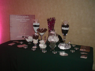 Here is our candy buffet Since it was a fall theme our candy buffet had 