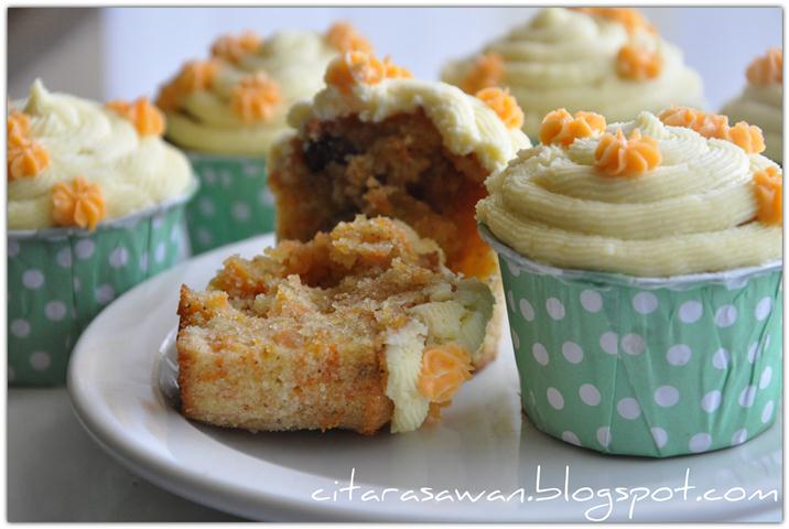 Carrot Pineapple Cupcake ~ Resepi Terbaik