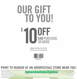 Free Printable Aeropostale Coupons