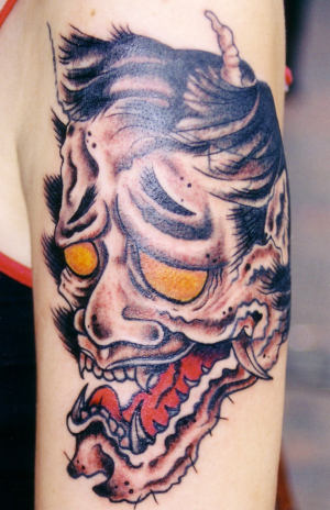 dragon head tattoos. Demon tattoos commonly have