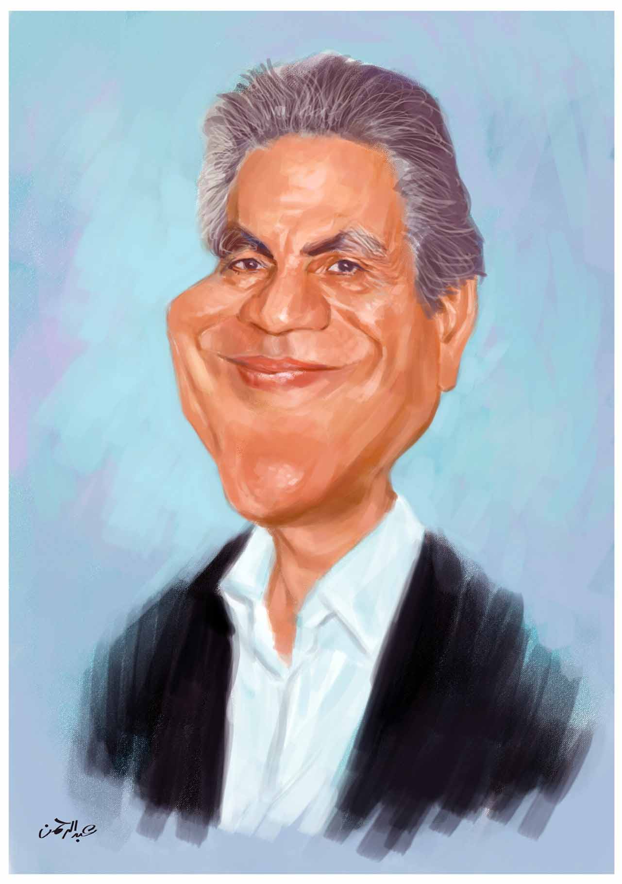 Egyptian Artist and Cartoonist, Gomaa Farahat .. Caricature By Abd El Rahman Abu Bakr - Egypt