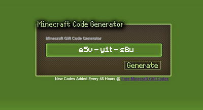 New-gamehack.com: Minecraft Gift Code Generator Download