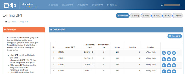 E-filing SPT