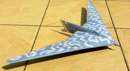 Horten Ho Papercraft Jet Bomber