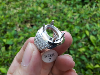 Ring Cincin Perak Hongkong 925 Kombinasi Zircon Mewah PRK046