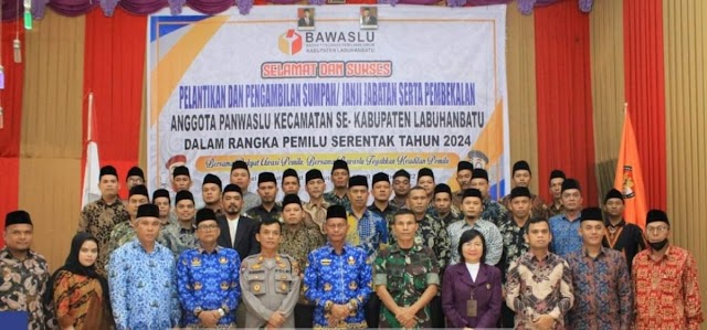 27 Panwascam Labuhanbatu Dilantik