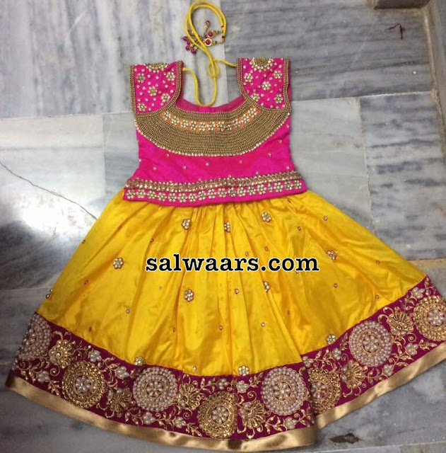 Baby Lehenga with Zardosi Blouse