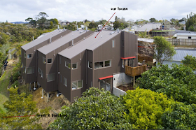 There are seven homes in the development; the property runs down to the creek and bush - there is loads of communal outdoor space