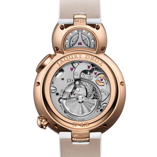The movement of the Jaquet Droz Lady 8 Flower, new 2018 model