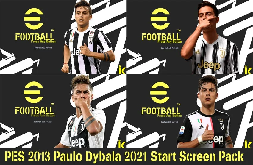 Paulo Dybala 2021 Start Screen Pack For PES 2013