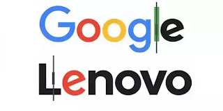 Logo Google dan Lenovo sama