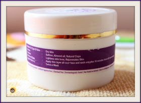 Review of all natural, organic, saffron face mask/ face pack for dry skin from Aroma Essentials on NBAM blog