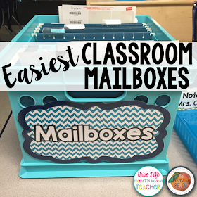 Easy and inexpensive student mailboxes to stay organized.