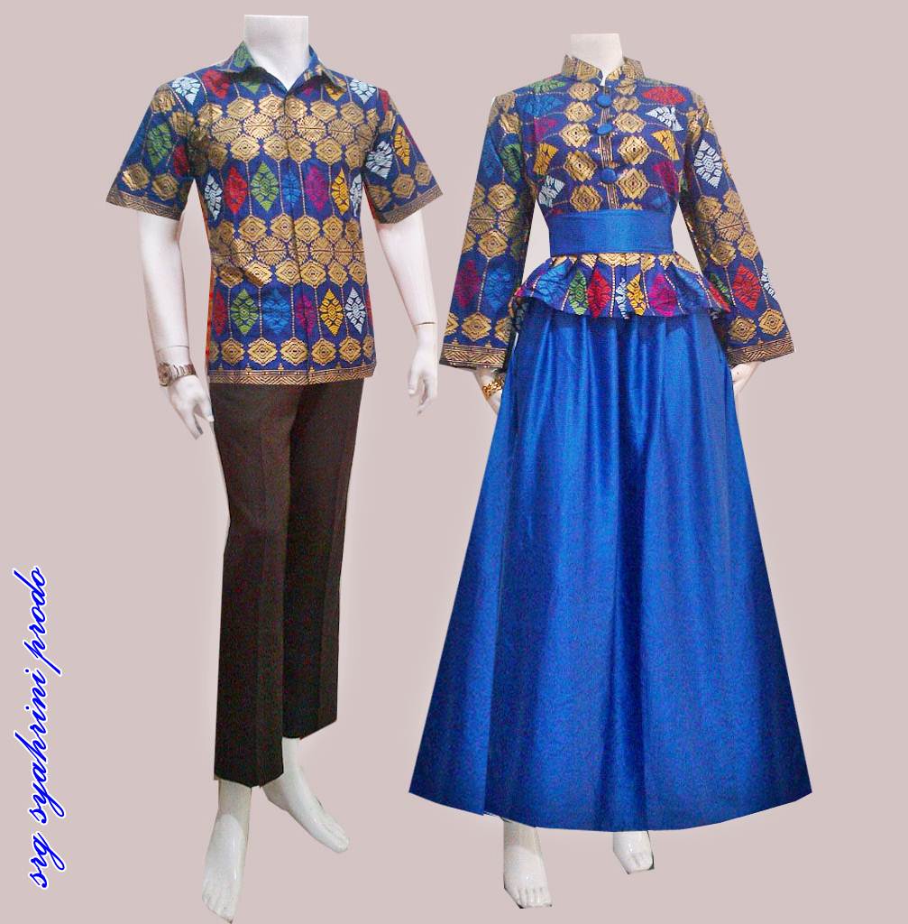  Baju  Sarimbit Gamis  Batik Syahrini Prodo Batik Bagoes Solo