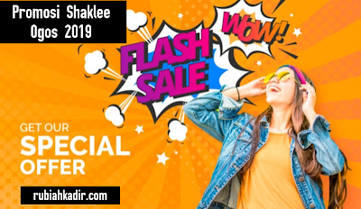 Promosi Shaklee Ogos 2019