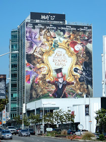 Giant Alice Through the Looking Glass movie billboard