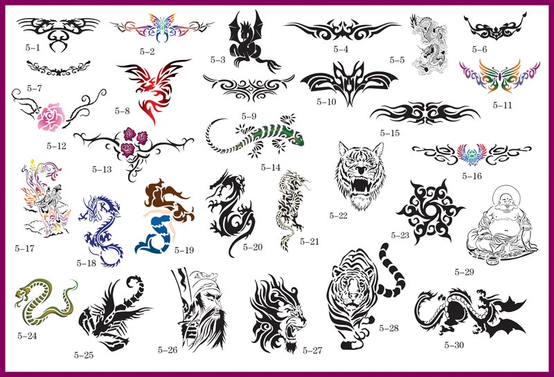 airbrush tattoo stencils
