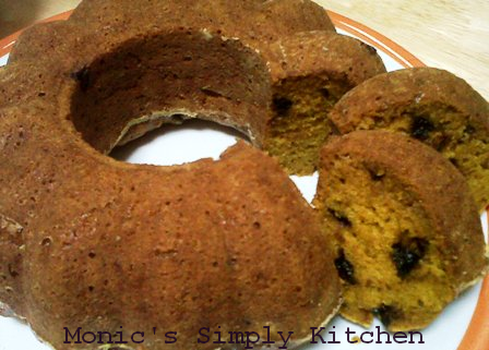 Cake Labu Kuning Chocochips Monic S Simply Kitchen