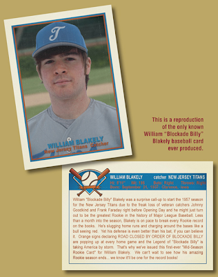 Blockade Billy first printing Limited Baseball Card