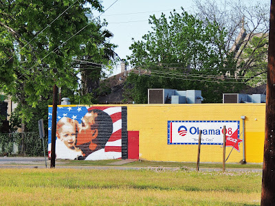 High-res photo of Obama Mural in Midtown - Obama '08 & 2012