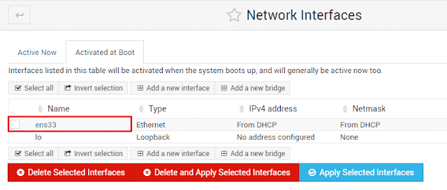 Konfigurasi Interface Menggunakan Webmin