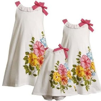 VESTIDO PARA NIÑAS VERANO BLANCO FLORAL