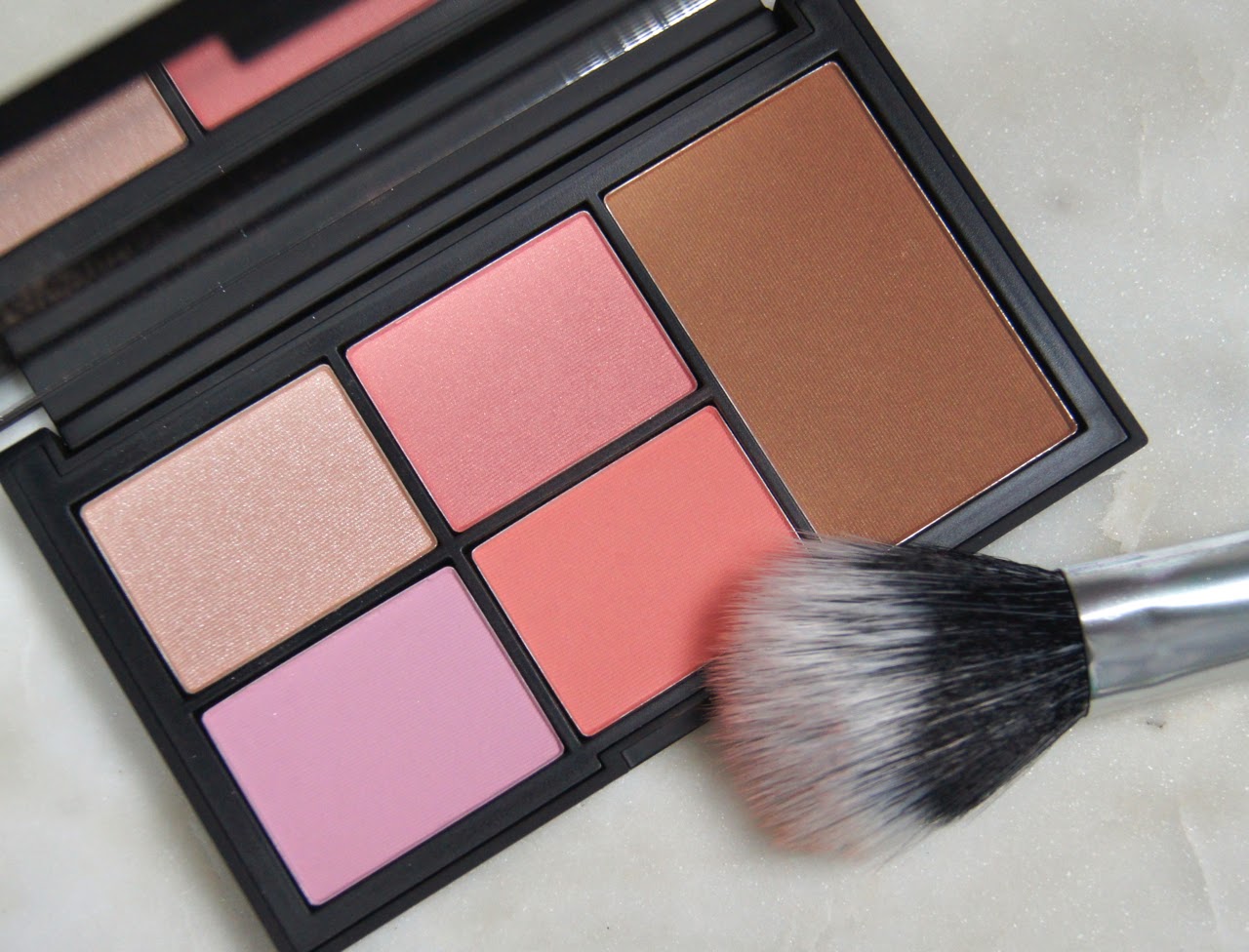 nars virtual domination cheek palette review swatches blush highlight