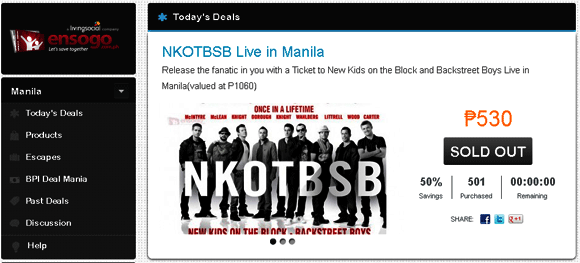 NKOTBSB Live in Manila concert