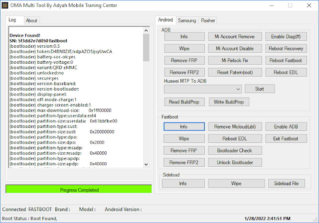 OMA Multi FRP Unlock Tool