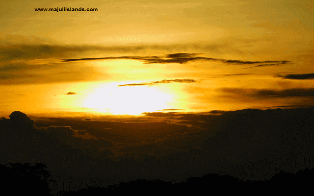 Sunset Beauty Of Majuli Island