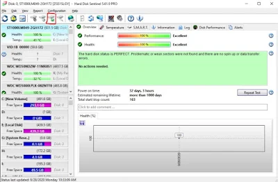 ثانيا برنامج hdd sentinel pro