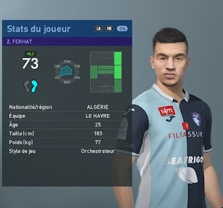 PES 2019 Faces Zinedine Ferhat by TiiToo Facemaker