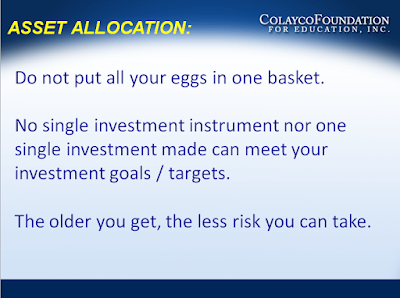 Money Matters - Asset Allocation - Colayco