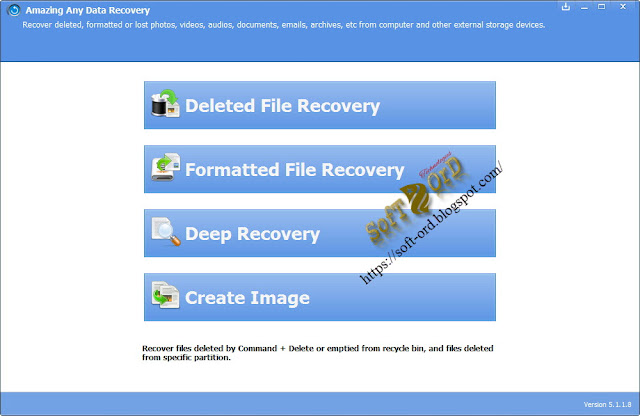 تحميل برنامج استرجاع الملفات محذوفة Amazing Any Data Recovery 8.9.9.9 + التفعيل